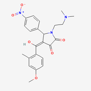 1-[2-(Dimethylamino)ethyl]-3-hydroxy-4-(4-methoxy-2-methylbenzoyl)-5-(4-nitrophenyl)-1,5-dihydro-2H-pyrrol-2-one