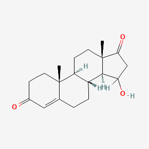 molecular formula C19H26O3 B1201899 15-Hydroxyandrostenedione CAS No. 58383-61-2