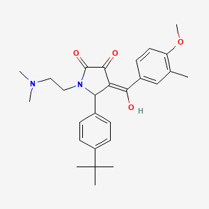 5-(4-Tert-butylphenyl)-1-[2-(dimethylamino)ethyl]-3-hydroxy-4-(4-methoxy-3-methylbenzoyl)-1,5-dihydro-2H-pyrrol-2-one