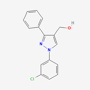 (1-(3-Chlorophenyl)-3-phenyl-1H-pyrazol-4-YL)methanol