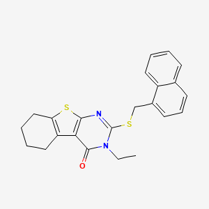 3-Ethyl-2-[(1-naphthylmethyl)sulfanyl]-5,6,7,8-tetrahydro[1]benzothieno[2,3-D]pyrimidin-4(3H)-one