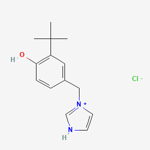 molecular formula C14H19ClN2O B12019061 1-(3-tert-butyl-4-hydroxybenzyl)-1H-imidazol-3-ium chloride CAS No. 764653-28-3