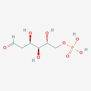 molecular formula C6H13O8P B1201913 2-脱氧-D-阿拉伯糖-己糖 6-(二氢磷酸) CAS No. 3573-50-0