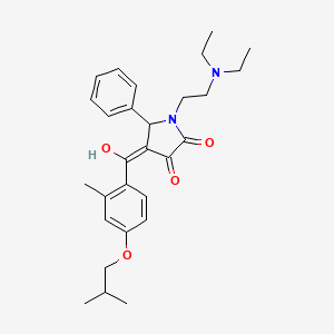 1-[2-(Diethylamino)ethyl]-3-hydroxy-4-(4-isobutoxy-2-methylbenzoyl)-5-phenyl-1,5-dihydro-2H-pyrrol-2-one