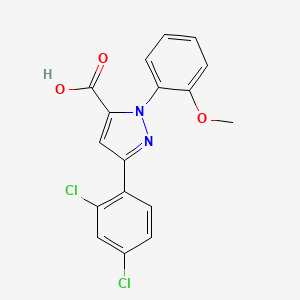 3-(2,4-Dichlorophenyl)-1-(2-methoxyphenyl)-1H-pyrazole-5-carboxylic acid