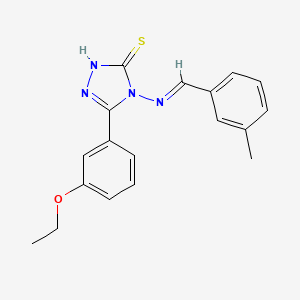 5-(3-Ethoxyphenyl)-4-((3-methylbenzylidene)amino)-4H-1,2,4-triazole-3-thiol