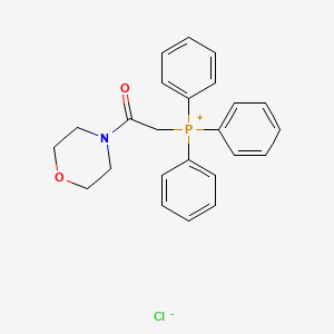 molecular formula C24H25ClNO2P B1201927 ((Morpholinocarbonyl)methyl)triphenylphosphonium chloride CAS No. 60641-51-2