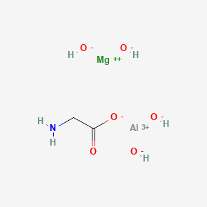 molecular formula C2H8AlMgNO6 B1201928 Alminox CAS No. 79517-79-6