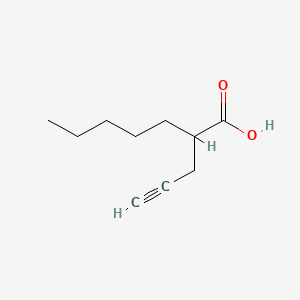 molecular formula C10H16O2 B1201931 2-(Propynyl)heptanoic acid CAS No. 176638-49-6
