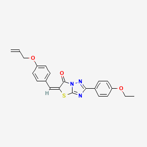 (5E)-5-[4-(allyloxy)benzylidene]-2-(4-ethoxyphenyl)[1,3]thiazolo[3,2-b][1,2,4]triazol-6(5H)-one