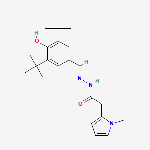 N'-(3,5-Ditert-BU-4-hydroxybenzylidene)-2-(1-ME-1H-pyrrol-2-YL)acetohydrazide