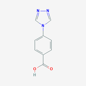 molecular formula C9H7N3O2 B120194 4-(4H-1,2,4-三唑-4-基)苯甲酸 CAS No. 157069-48-2