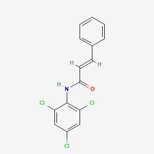 molecular formula C15H10Cl3NO B12019526 3-Phenyl-N-(2,4,6-trichlorophenyl)acrylamide CAS No. 623940-59-0