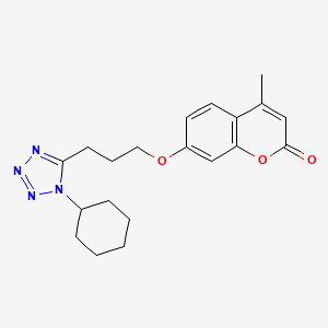 7-(3-(1-Cyclohexyl-1H-tetrazol-5-yl)propoxy)-4-methyl-2H-chromen-2-one