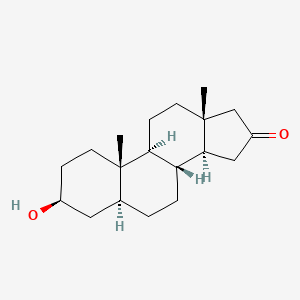 molecular formula C19H30O2 B1201958 3-Hydroxyandrostan-16-one CAS No. 571-51-7