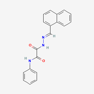 2-(2-(1-Naphthylmethylene)hydrazino)-2-oxo-N-phenylacetamide