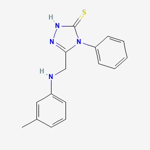 4-phenyl-5-(3-toluidinomethyl)-2,4-dihydro-3H-1,2,4-triazole-3-thione