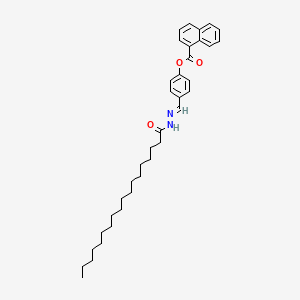 [4-[(E)-(octadecanoylhydrazinylidene)methyl]phenyl] naphthalene-1-carboxylate