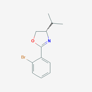 B120198 (S)-2-(2-Bromophenyl)-4-isopropyl-4,5-dihydrooxazole CAS No. 148836-24-2