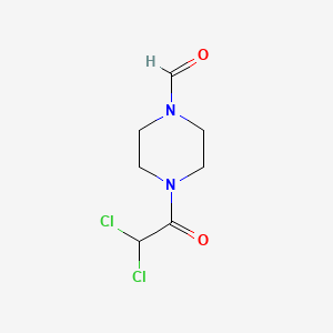 molecular formula C7H10Cl2N2O2 B1201987 4-(二氯乙酰)-1-哌嗪甲醛 CAS No. 77368-16-2