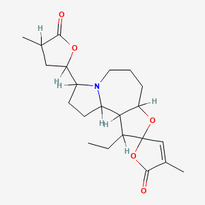 molecular formula C22H31NO5 B1201989 Stemoninine CAS No. 69772-72-1