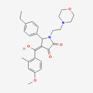 5-(4-Ethylphenyl)-3-hydroxy-4-(4-methoxy-2-methylbenzoyl)-1-[2-(4-morpholinyl)ethyl]-1,5-dihydro-2H-pyrrol-2-one