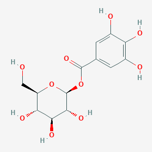 molecular formula C13H16O10 B120199 β-葡萄糖没食子酸 CAS No. 13405-60-2