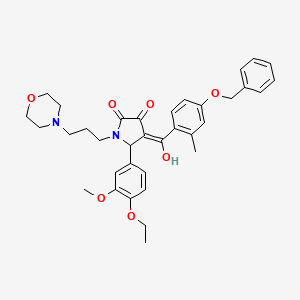 4-[4-(Benzyloxy)-2-methylbenzoyl]-5-(4-ethoxy-3-methoxyphenyl)-3-hydroxy-1-[3-(4-morpholinyl)propyl]-1,5-dihydro-2H-pyrrol-2-one