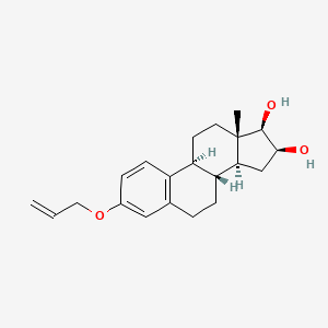 molecular formula C21H28O3 B1201995 3-(烯丙氧基)雌甾-1,3,5(10)-三烯-16β,17β-二醇 CAS No. 5781-42-0