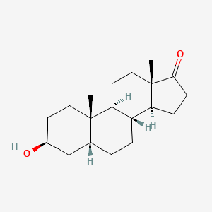 molecular formula C19H30O2 B1201996 表雄胆烷酮 CAS No. 571-31-3