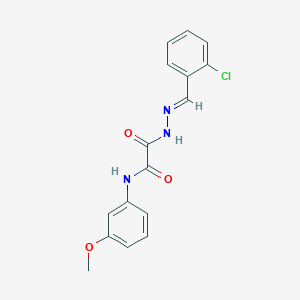 2-(2-(2-Chlorobenzylidene)hydrazino)-N-(3-methoxyphenyl)-2-oxoacetamide