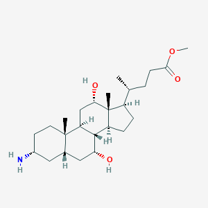 B120200 (3a,5b,7a,12a)-3-Amino-7,12-dihydroxycholan-24-oic acid methyl ester CAS No. 142975-31-3