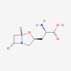 molecular formula C8H12N2O4 B1202021 3-(7-氧代-1-氮杂-4-氧杂双环(3.2.0)庚-3-基)丙氨酸 CAS No. 74758-63-7