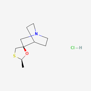 molecular formula C10H18ClNOS B1202023 Cevimeline hydrochloride CAS No. 124620-89-9