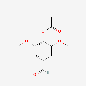 molecular formula C11H12O5 B1202025 4-Acetoxy-3,5-dimethoxybenzaldehyde CAS No. 53669-33-3