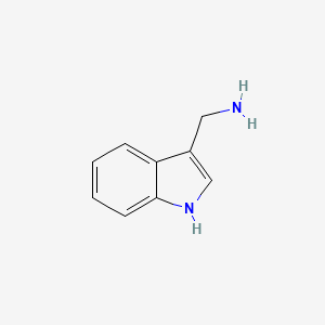 molecular formula C9H10N2 B1202026 (1H-吲哚-3-基)甲胺 CAS No. 22259-53-6