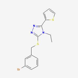 3-((3-Bromobenzyl)thio)-4-ethyl-5-(2-thienyl)-4H-1,2,4-triazole