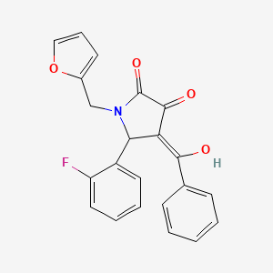 4-benzoyl-5-(2-fluorophenyl)-1-(2-furylmethyl)-3-hydroxy-1,5-dihydro-2H-pyrrol-2-one