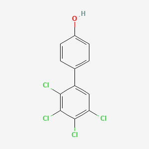 molecular formula C12H6Cl4O B1202043 2,3,4,5-Tetrachloro-4'-biphenylol CAS No. 67651-34-7