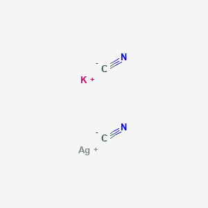 molecular formula KAg(CN)2<br>C2AgKN2 B1202052 Potassium silver cyanide CAS No. 506-61-6