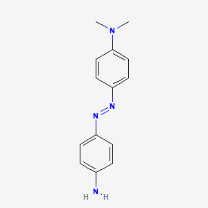 molecular formula C14H16N4 B1202054 苯胺，4-[(4-氨基苯基)偶氮]-N,N-二甲基- CAS No. 539-17-3