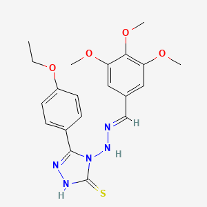 5-(4-Ethoxyphenyl)-4-(2-(3,4,5-trimethoxybenzylidene)hydrazinyl)-4H-1,2,4-triazole-3-thiol