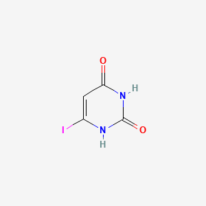 molecular formula C4H3IN2O2 B1202057 6-碘尿嘧啶 CAS No. 4269-94-7