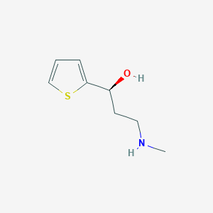 molecular formula C8H13NOS B120206 (S)-(-)-3-(N-甲基氨基)-1-(2-噻吩基)-1-丙醇 CAS No. 116539-55-0