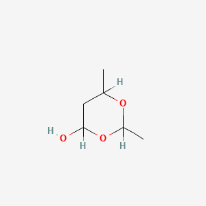 molecular formula C6H12O3 B1202065 2,6-Dimethyl-1,3-dioxan-4-ol CAS No. 4740-77-6