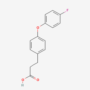 molecular formula C15H13FO3 B12020667 3-(4-(4-Fluorophenoxy)phenyl)propanoic acid CAS No. 881402-45-5