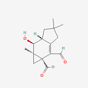 molecular formula C15H20O3 B1202069 梅鲁利醛 CAS No. 68053-32-7