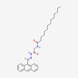 N-(2-(2-(9-Anthrylmethylene)hydrazino)-2-oxoethyl)tetradecanamide