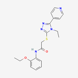 N-(2-ethoxyphenyl)-2-{[4-ethyl-5-(pyridin-4-yl)-4H-1,2,4-triazol-3-yl]sulfanyl}acetamide