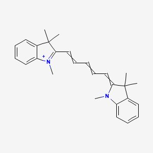 molecular formula C27H31N2+ B1202072 1,1',3,3,3',3'-Hexamethylindodicarbocyanine 